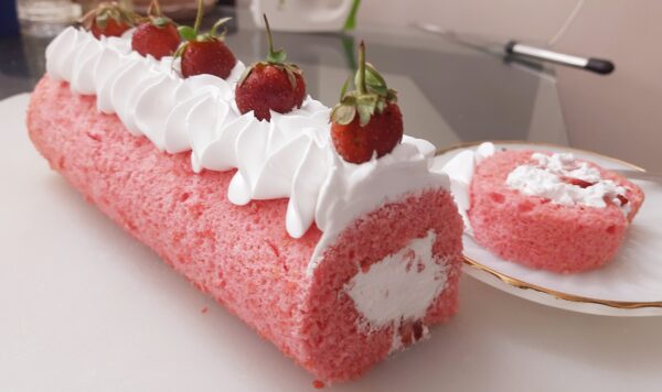 Strawberry Swiss Roll