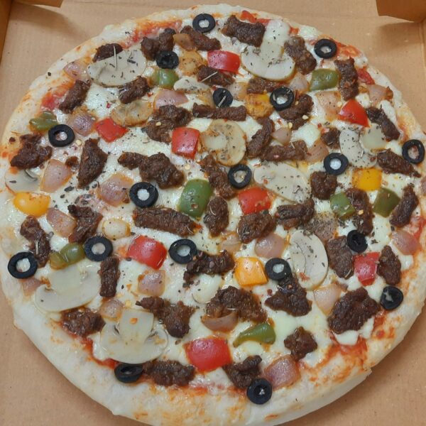 Beef Barbecue Pizza