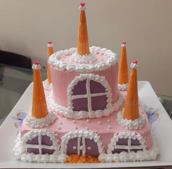 Strawberry Castle Cake